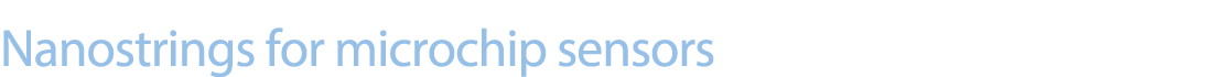 Nanostrings for microchip sensors